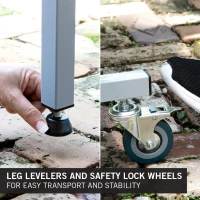 STIGA XTR Professional Outdoor Table Tennis Table — All-Weather Aluminum Composite Top, Waterproof, Net & Post Included, 10-Min Quick Assembly, Compact Storage(m-4)