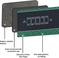 70 x 35 Inch Texas Hold'em Poker Mat — Portable Table Top with Premium Smooth Surface, Noise Reduction and Carrying Case for Professional Casino Play(m-5)