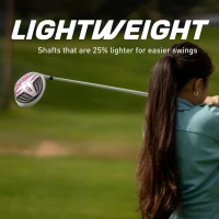 Precise XD-J Junior Golf Set for Kids (Ages 3-5) with Lightweight Graphite Shafts, Hybrid, Putter & Stand Bag(m-3)