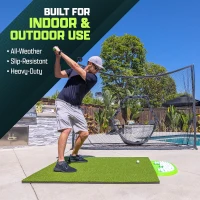 GoSports Elite Golf Hitting Mat – Commercial-Grade Turf Driving Range Mat for Indoor/Outdoor Practice, Golf Simulators (Multiple Sizes & Thicknesses)(m-3)