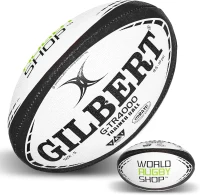 World Rugby Shop x Gilbert G-TR4000 Training Rugby Ball - Adult & Youth Sizes 3, 4, 5 - 3-Ply Hand-Stitched(m-1)