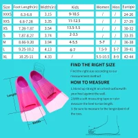 Youth Short Swim Fins — Comfortable Flippers for Lap Training and Swim Practice, Kids & Beginners(m-4)