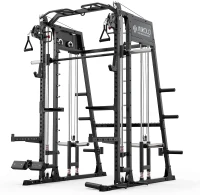 Mikolo M4 2.0 Smith Machine & Squat Rack with Dual Cable Crossover, 2200 lb Capacity(m-1)