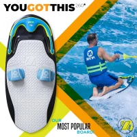ZUP 'You Got This' All-in-One Water Board — Kneeboard, Wakeboard, Wakeskate & Wakesurf for All Ages (Models 160 & 260), 51.7"" x 23.8"" x 4.6""(m-2)