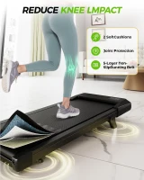 Superun Under-Desk Walking Pad with 6% Incline, 2.5 HP Quiet Treadmill for Home Office – LED Display, App & Remote, 300 lb Capacity(m-5)