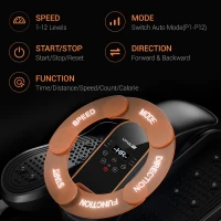 UMAY Under-Desk Elliptical — Electric Seated Leg Exerciser with Remote, Mute Function, 12 Speeds & Auto/Manual Modes — Quiet Portable Rehab Machine for Seniors(m-4)