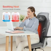 COMFIER Shiatsu Back Massager with App Control and Heat — Electric Chair Massage Pad with Adjustable Intensity and Seat Cushion for Office & Home, Ideal Gift for Mom and Dad(m-4)