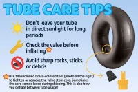 Bradley Heavy-Duty Butyl Inner Tube — Inflatable Tube for Snow Sledding, River Floats, Pool Winterizing and Whitewater Use(m-9)