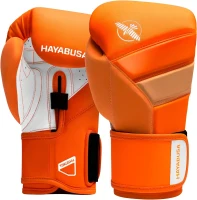 Hayabusa T3 Boxing Gloves — Unisex, Splinted Wrist Stabilization, Dual-X Hook & Loop Closure, 5-Layer Knuckle Protection(m-1)