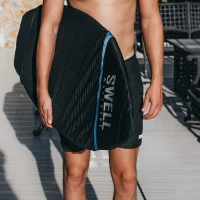 SWELL Adjustable-Length Wakesurf Board Sock with Padded Nose & Pocket — Wakeboard Cover, One-Size-Fits-All Surfboard Bag(m-3)