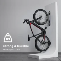 Steadyrack ProFlex Narrow Wall Bike Rack | Original Vertical Pivoting Storage for Road & Narrow-Tire Bikes, Heavy-Duty Steel, Space-Saving Foldable Design(m-3)