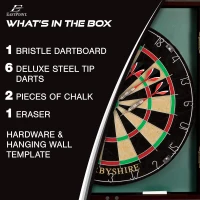 EastPoint Sports Belmont Derbyshire Bristle Dartboard & Cabinet Set(m-2)