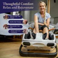 Cloud Massage Shiatsu Foot Massager with Heat — Deep Kneading for Pain Relief, Circulation Improvement & Relaxation — Ideal for Plantar Fasciitis, Neuropathy & Arthritis(m-2)