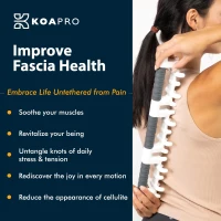KOAPRO Whole-Body Myofascial Release Tool — Manual Trigger-Point & Deep-Tissue Massager Stick for Fascia Health and Cellulite(m-3)