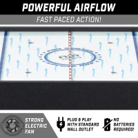 GoSports 40"" Tabletop Air Hockey — Black, Kids & Family Game with AC Adapter, Pushers and Pucks(m-3)