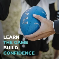 Youth Junior & Peewee Football with 10 Passing Routes — Leather Kids Football (Junior & Peewee Sizes) Endorsed by Drew Brees, Great for Ages 6–12(m-2)