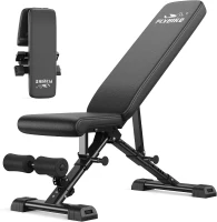 FLYBIRD FB800 Adjustable Weight Bench - ASTM-Certified 800 lb Foldable FID Bench with 30"" Extended Backrest(m-1)