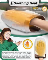 Lunix LX3 Shiatsu Hand Massager with Heat & Compression — 6-Level Pressure Therapy for Arthritis, Carpal Tunnel and Numbness(m-5)