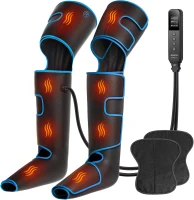 CINCOM Air Compression Leg Massager with Heat — Wraparound Full-Leg Therapy for Circulation, Pain Relief & Muscle Recovery (FSA/HSA Eligible)(m-1)