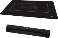 YUZPKRSI 70 x 35 Inch Waterproof Texas Hold'em Poker Mat - Water-Repellent 8-Player Table Top, Portable Poker Topper with Reinforced Carry Bag(m-8)