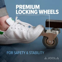 JOOLA Inside Professional 9x5 ft MDF Indoor Ping Pong Table – Quick-Clamp Net & Post, 10-Minute Assembly, Tournament Quality, Foldable with Solo Playback Mode(m-4)