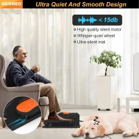 Under-Desk Electric Elliptical for Seniors, Quiet Portable Seated Pedal Exerciser with Remote, Manual & Auto Modes, 12 Speeds(m-4)