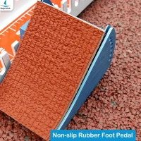 Lightning Multi-Function Starting Block for Sprinters — 25-In Aluminum, 6-Angle Adjustable Track & Field Pedals for Plastic or Cinder Runways — School Sports Day(m-4)