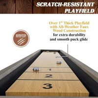 Barrington 11-ft Outdoor Shuffleboard Table — Competition-Grade Design with Puck Sets(m-6)