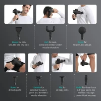 Mebak 3 Deep Tissue Massage Gun — Professional Muscle Percussion, Quiet & Portable, Gift for Athletes(m-2)