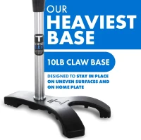 Tanner Heavy Batting Tee – Ultra-Durable Hitting Tee with Weighted ""Claw"" Base | Adjustable 26–43"" | Baseball, Softball, Slow Pitch(m-2)