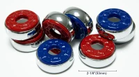 Complete Shuffleboard Accessory Bundle — 8 Pucks, 2 Cans Medium-Speed Wax, Mini Brush & Dustpan(m-2)