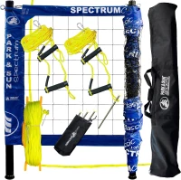 Park & Sun Sports Spectrum Classic Adjustable Outdoor Volleyball System - Professional Portable Net with Aircraft-Aluminum Poles(m-1)
