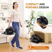 Dripex 3-in-1 Under-Desk Elliptical — Electric Seated Pedal Exerciser with 10 Levels of Speed & Resistance, Remote Control, Fully Assembled(m-9)