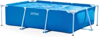 Intex 9.8' x 79"" x 29.5"" Rectangular Above-Ground Backyard Pool with Flow-Control Drain Valve, Blue(m-1)