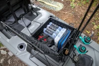 YakAttack BlackPak Pro 13"" x 13"" Fishing Crate (Black) with 3 Rod Holders | Compact Kayak Tackle Box & Gear Organizer | Lightweight, Robust & Customizable Marine Accessory | Made in USA(m-8)