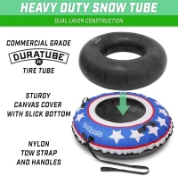 GoSports 44"" Heavy-Duty Winter Tube with Premium Canvas Cover — Commercial Sled, Multiple Styles Available(m-2)