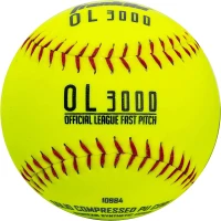 Franklin Sports OL3000 Fastpitch Official Game Softball - 12"" Optic Yellow, Tournament Grade, Single Ball(m-8)