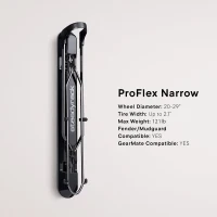 Steadyrack ProFlex Narrow Wall Bike Rack | Original Vertical Pivoting Storage for Road & Narrow-Tire Bikes, Heavy-Duty Steel, Space-Saving Foldable Design(m-5)