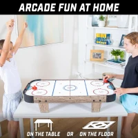 GoSports 40-inch Tabletop Air Hockey Game for Kids — Oak Finish(m-2)