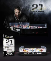 STIGA Play Off 21 Table-Top Rod Hockey Game — Classic Action with 2 Pucks Included(m-6)