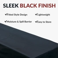 Hathaway 9-Foot Shuffleboard Table Cover - Leatherette Protective Dust and Spill Shield with Cotton Backing(m-6)