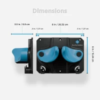 Gravity Grabber 3-Pack - Ski & Snowboard Wall Rack with Anti-Slip, Gravity-Locking Arms | Garage & Gear Organizer(m-6)