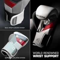 Hayabusa T3 Training Gloves (Unisex) — Wrist & Knuckle Protection with Dual-X Closure and 5-Layer Foam(m-4)