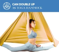 Durable 9-Yard Aerial Silks Starter Set – Tricot Aerial Yoga Hammock with Complete Rigging & Guide, Aerial Swing for All Skill Levels (Supports Rigging up to 13ft)(m-6)