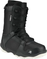 5th Element ST Lace & Dial Men's Snowboard Boots - Black, Works with Strap Bindings, Waterproof Inner Liners, All-Mountain(m-1)