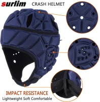 Youth & Adult Soft Shell Scrum Cap - Flag Football and Rugby Protective Headgear(m-2)