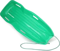 Slippery Racer Downhill Xtreme — Flexible Plastic Toboggan for Kids and Adults, Seats up to 2 Riders, Includes Handles & Tow Rope(m-2)