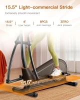 Niceday Magnetic Elliptical Trainer - 15.5in Stride Home Elliptical with 16 Resistance Levels, 400 lb Capacity, Kinomap Compatible(m-2)