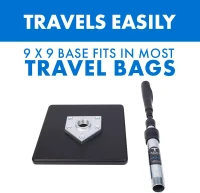 Tanner Tee Original Pro Hitting Tee – Adjustable 26""–43"", Steel Shaft, Composite Base, Flextop(m-8)