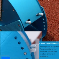 Lightning Multi-Function Starting Block for Sprinters — 32-In High-Grade Aluminum, 6-Angle Adjustable Track & Field Pedals for Plastic or Cinder Surfaces(m-5)